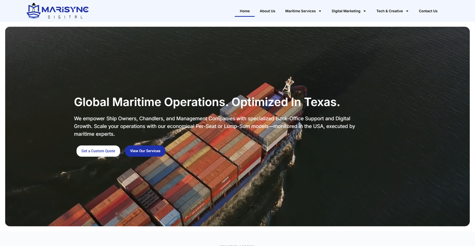 Marisync Digital website preview