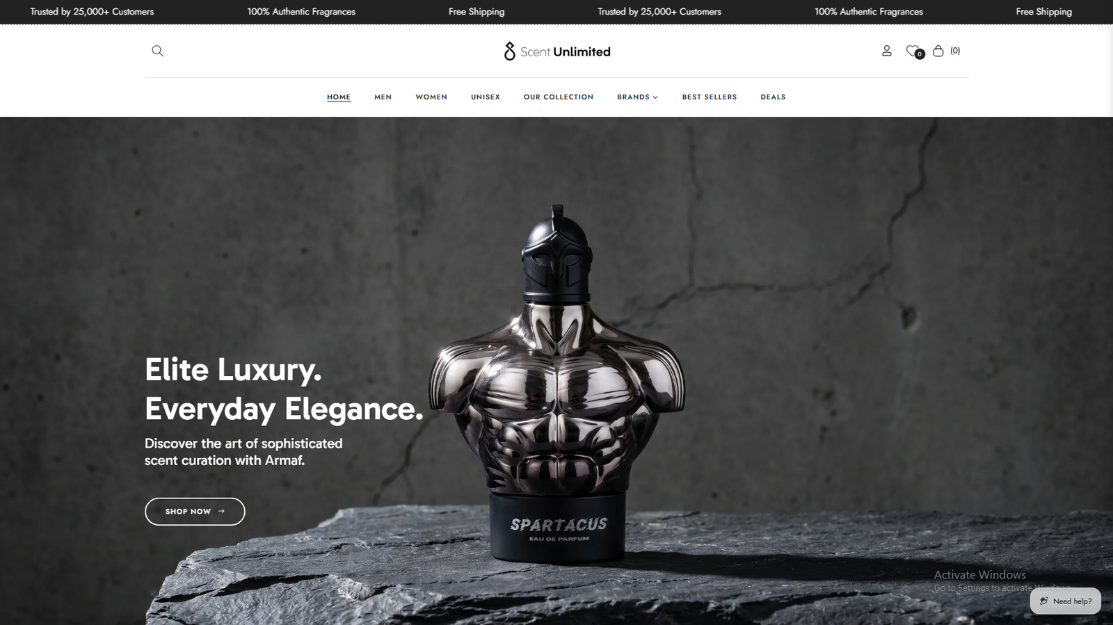 Scent Unlimited website preview