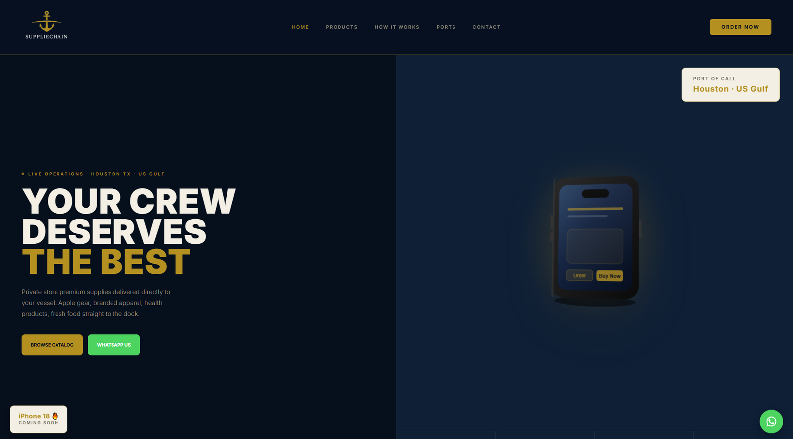 Suppliechain website preview